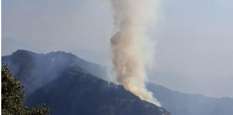 काभ्रेको महाभारतमा सामुदायिक वनमा भीषण आगलागी, तत्काल निभाउन सकस