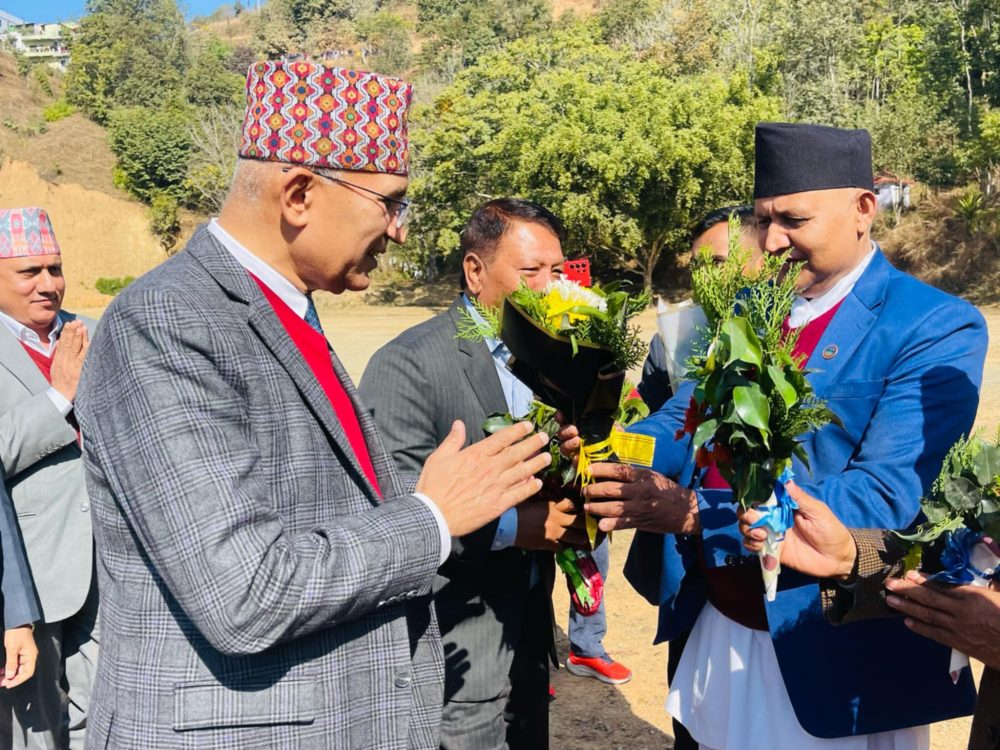 पाल्पामा उपप्रधानमन्त्रीद्वयलाई मुख्यमन्त्रीको स्वागत