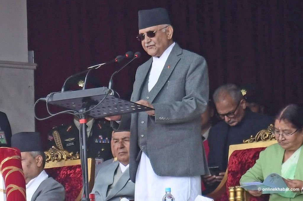राणाले सन्तानका लागि दरबार बनाए, प्रजातन्त्रले जनताका लागि सडक : प्रधानमन्त्री ओली