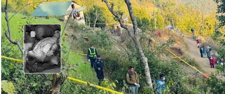 प्युठान दम्पती हत्या प्रकरण : बारीमा भेटियो रगत लतपतिएको घन