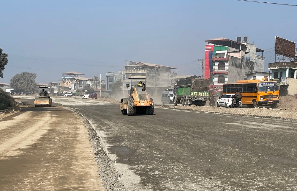 सरकारले कारबाही गर्ने गरी पत्राचार गरेपछि ,नारायणगढ बुटवल खण्ड विस्तारको कामले तीव्रता पायो