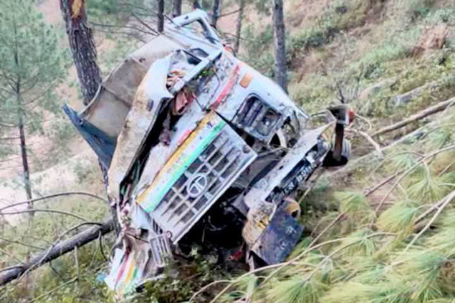 रोल्पाको माडीमा टिपर दुर्घटना हुँदा चालकको मृत्यु