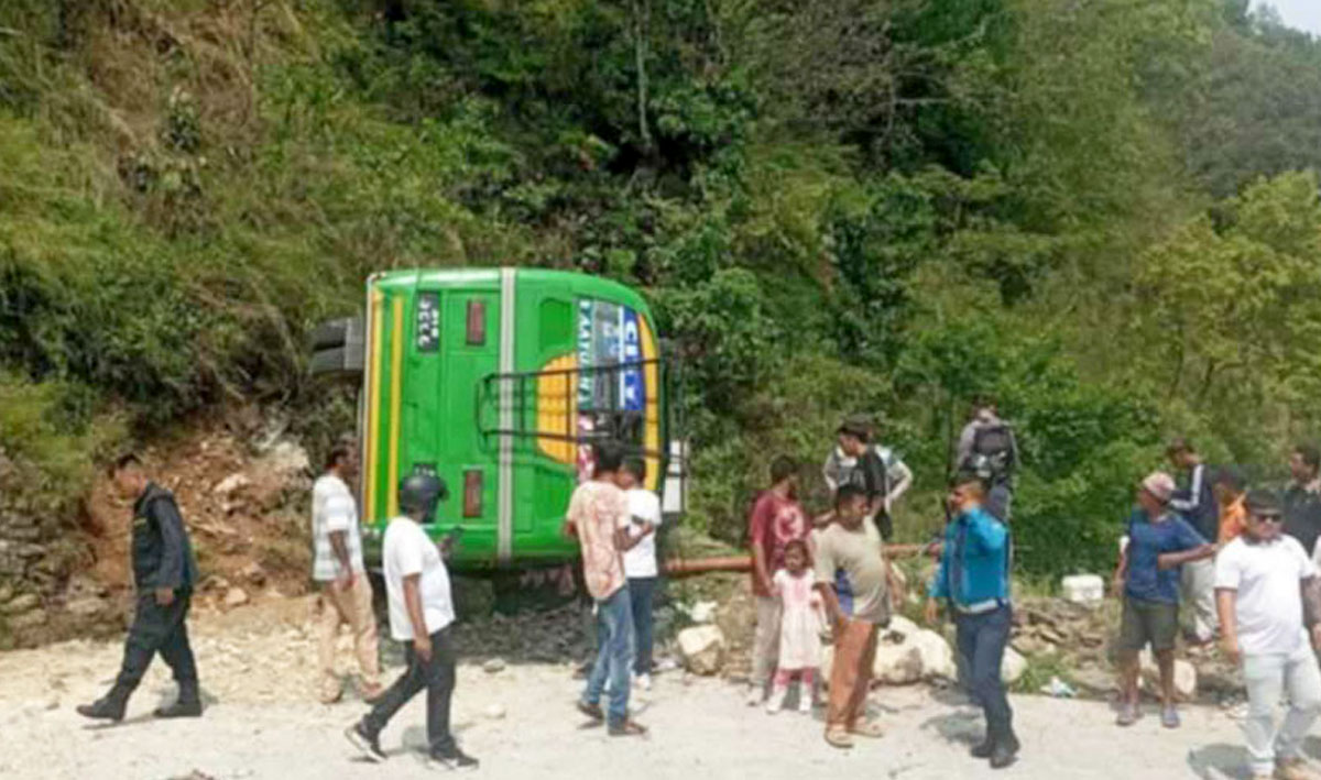 पोखरा बस दुर्घटना, २८ जना घाइते, सवार सबै भारतीय