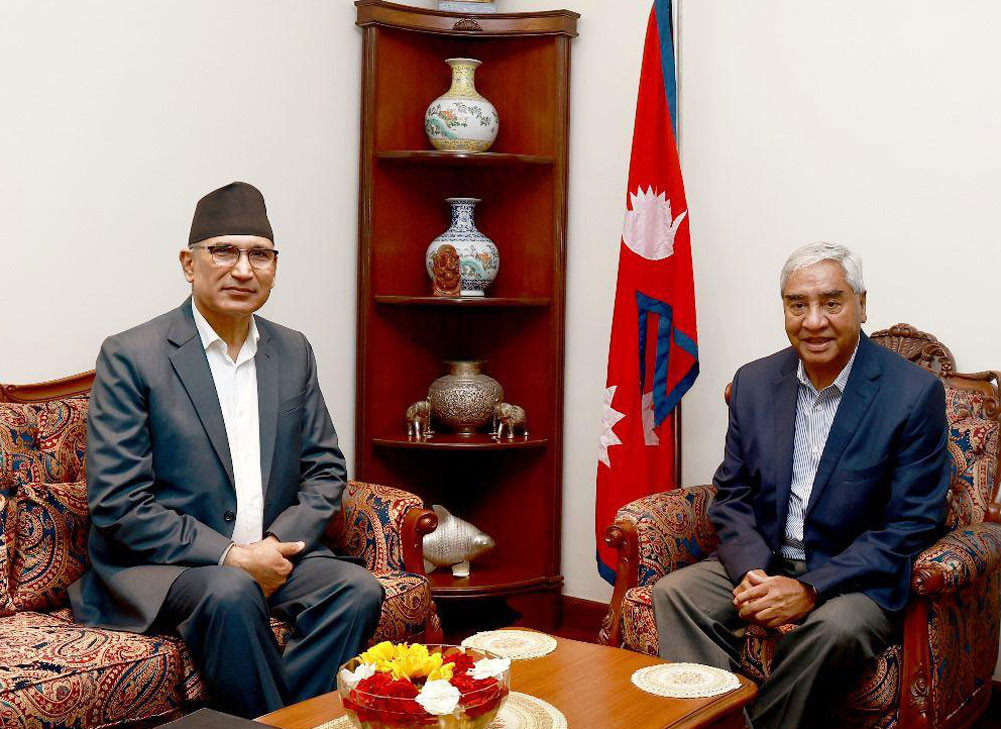 अर्थमन्त्री पौडेलद्वारा आगामी बजेटबारे कांग्रेस सभापति देउवासँग परामर्श