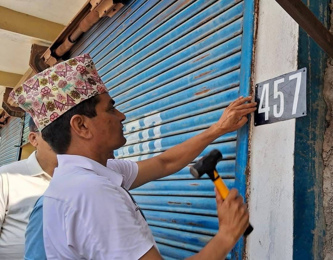 कालिकामा जिपिएस प्रणालीमा आधारित घर नम्बर
