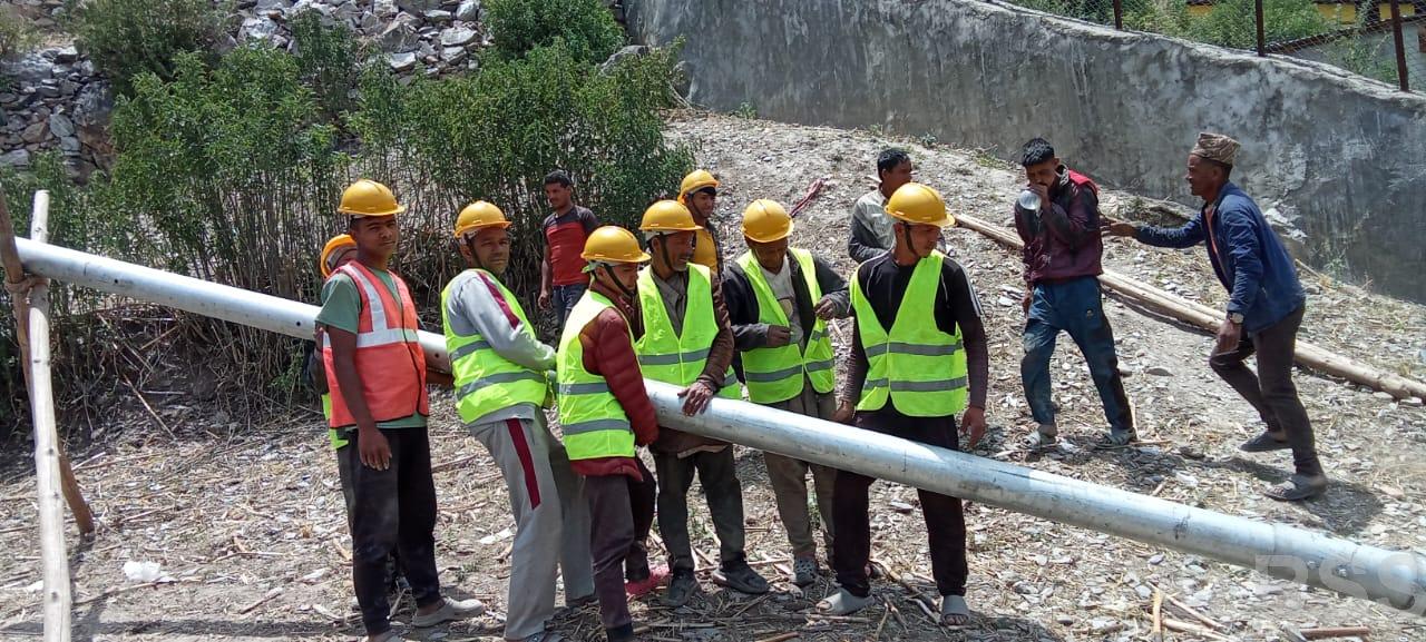 हुम्लामा दुई वटा सबस्टेसन निर्माण हुँदै