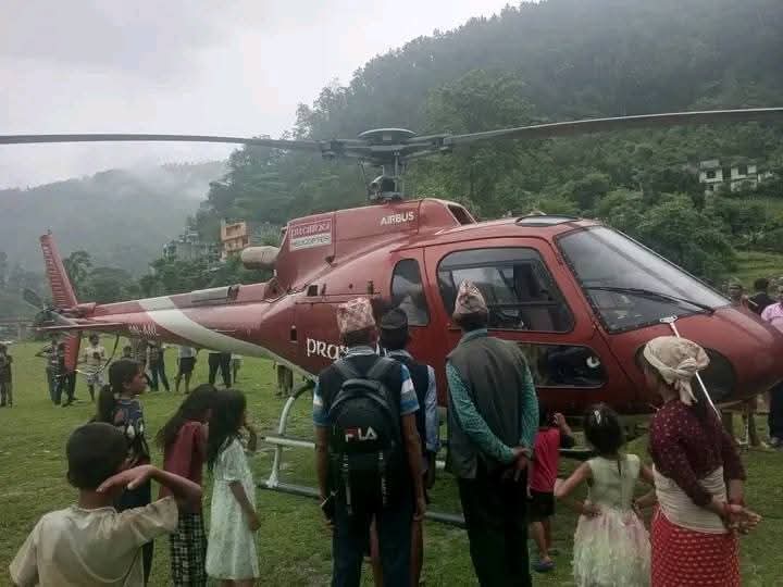 हुम्लादेखि बिरामी बोकेर काठमाडौ उडेको प्रभुको हेलिकप्टर दैलेखमा आकस्मिक अवतरण