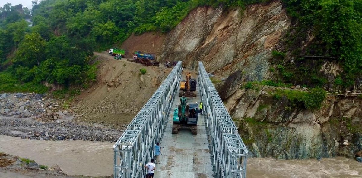 हेंवा खोलामा ‘मोडुलर बेलिब्रिज’ जडान