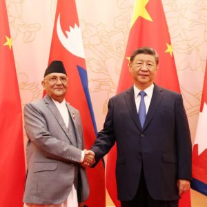 “प्रधानमन्त्री ओलीले राष्ट्रपति सीसँग द्विपक्षीय भेटमा सहकार्य प्रगाढ बनाउने सहमति जनाए”