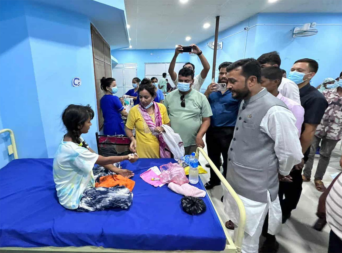 वीरगञ्जका ११ ठाउँबाट पानीको नमूना संकलन