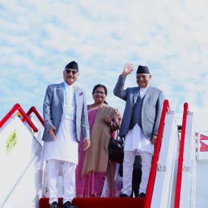 प्रधानमन्त्री केपी शर्मा ओली शाङ्घाई सहयोग संगठन सम्मेलनमा भाग लिन चीन पुगे