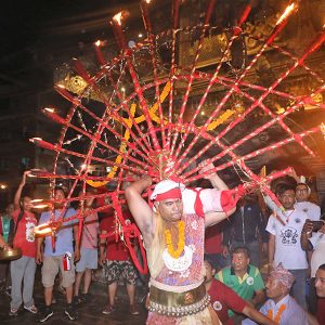 थिमिमा आज ‘जिब्रो छेड्ने जात्रा’: वीर गजु श्रेष्ठ चौथो पटक जिब्रो छेड्दै, भक्तपुर नगर परिक्रमा हुँदै दत्तात्रय–नवदुर्गा दर्शन