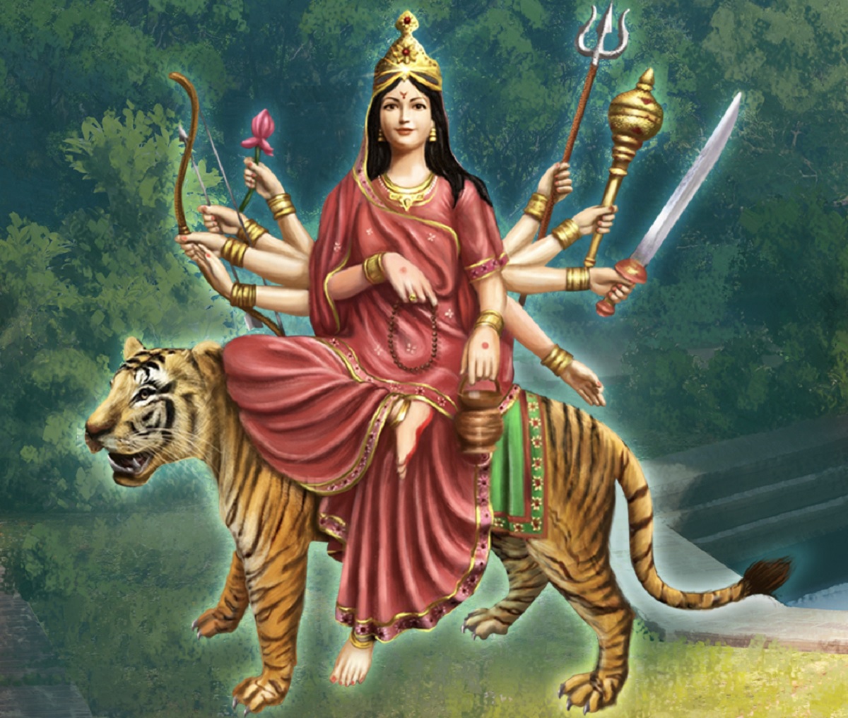 आज दशैंको तेस्रो दिन: चन्द्रघण्टा देवीको पूजा गरिँदै