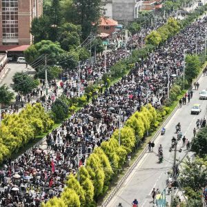 काठमाडौंमा यसरी गर्दैछन् जेनजीले प्रदर्शन {तस्बिर}