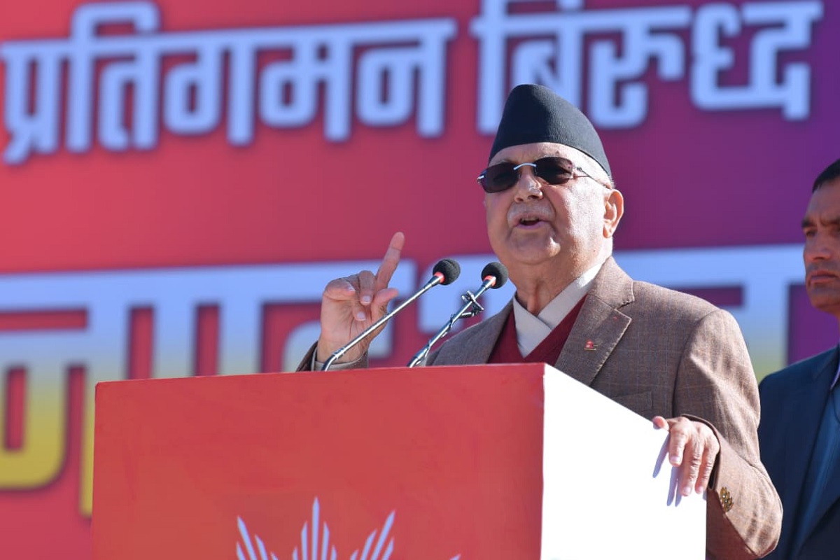 लोकतन्त्र जोगाउन एमालेको दृढ संकल्प : केपी शर्मा ओली