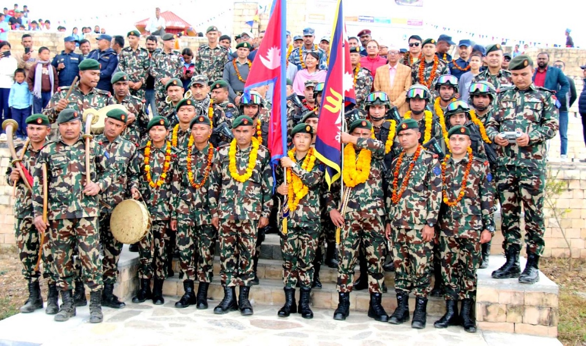 उदयपुरका ऐतिहासिक गढी जोड्दै नेपाली सेनाको ७ दिने पदयात्रा